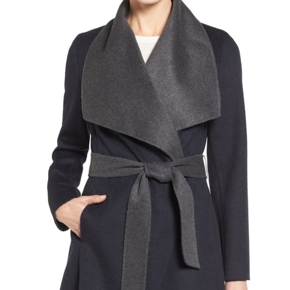 michael kors wool wrap coat